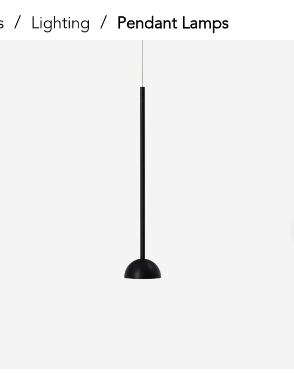 Lot of 2 - EQ3 Arch Pendant Hanging Lamp